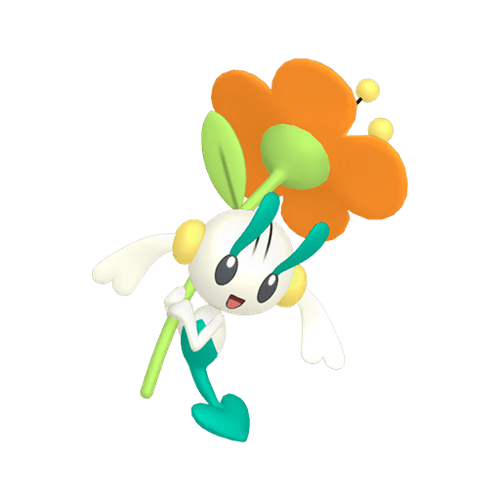 #0670 Alpha Floette Orange Flower